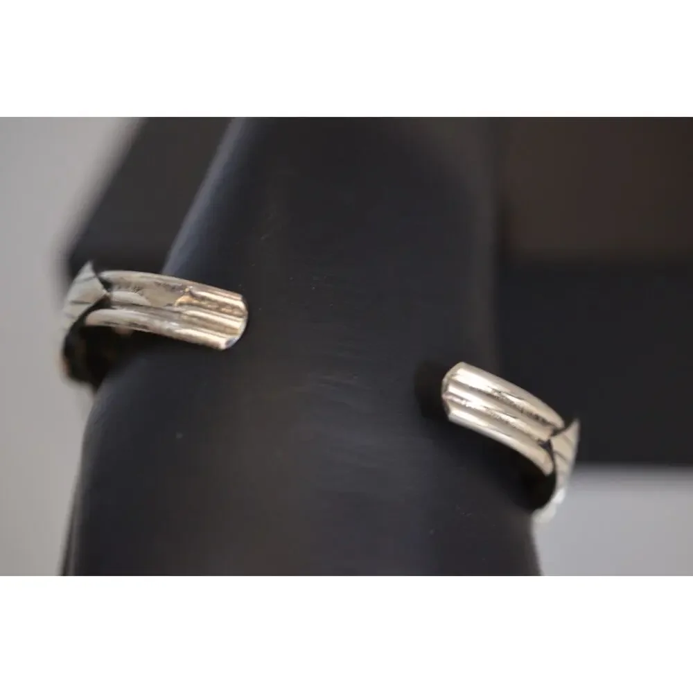 Running Bear Navajo Sterling Silver Turquoise Bracelet Horse Head Cuff